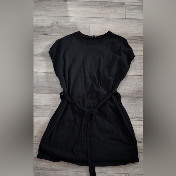 Black Mini Dress w/ Drawstring | Size L - Picture 5 of 8